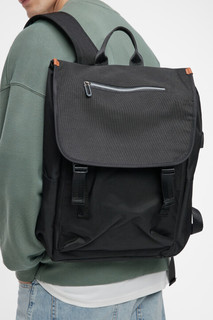 рюкзак мужской Рюкзак городской текстильный с карманом на клапане Befree