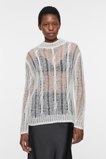 Свитер шерстяной прозрачный с узором-косичкой Befree
