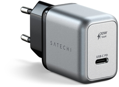 Сетевое зарядное устройство Satechi 30W USB-C GaN Wall Charger. Цвет: серый космос