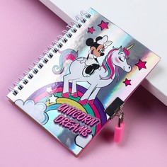 Записная книжка на замочке а6, Disney