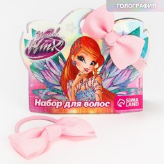 Набор для волос резинка и заколка Winx