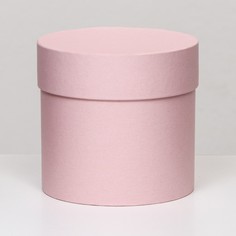 Шляпная коробка розовая, 10 х 10 см NO Brand