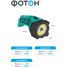 Аккумуляторный светодиодный фонарь ФОТОН