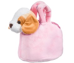 Мягкие игрушки Мягкая игрушка Bondibon Милота Бигль в сумке с аксессуарами 20 cм
