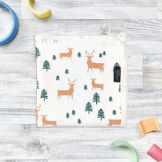 Пледы Плед Mjolk Двусторонний Олени в лесу 80х80 см