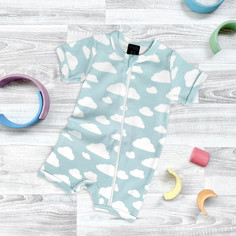 Боди, песочники, комбинезоны Mjolk Песочник Sleep and Play Облака
