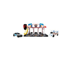 Машины HTI Игровой набор для детей Teamsterz SOS-станция с двумя машинками