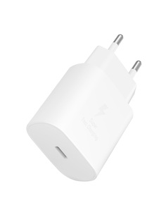 Сетевое зарядное устройство VLP 25Вт USB-C, PD, PPS, белый