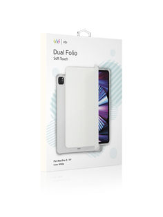 Чехол защитный VLP Dual Folio для iPad Pro 2021 (11), белый