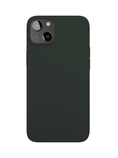 Чехол защитный VLP Silicone case with MagSafe для iPhone 13 mini, темно-зеленый