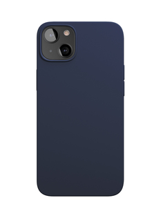 Чехол защитный VLP Silicone case with MagSafe для iPhone 13 mini, темно-синий