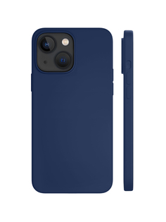 Чехол защитный VLP Silicone case with MagSafe для iPhone 14, темно-синий