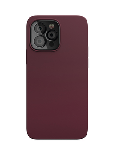 Чехол защитный VLP Silicone case для iPhone 13 Pro, марсала
