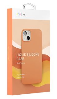 Чехол защитный VLP Silicone case для iPhone 13, оранжевый