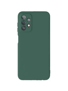 Чехол защитный VLP Silicone Case для Samsung Galaxy A13 4G, темно-зеленый