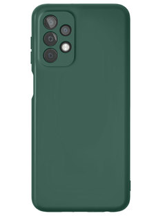 Чехол защитный VLP Silicone case для Samsung Galaxy A23 4G, темно-зеленый