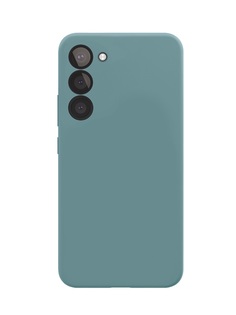 Чехол защитный VLP Silicone Case для Samsung Galaxy S23, темно-зеленый