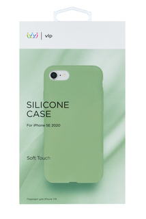 Чехол защитный VLP Silicone Сase для iPhone SE 2020, светло-зеленый