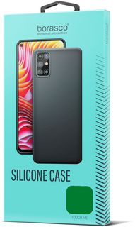 Чехол BoraSCO Silicone Case матовый для Tecno POP 7 зеленый опал