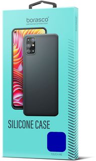 Чехол BoraSCO Silicone Case матовый для Xiaomi POCO C55 синий