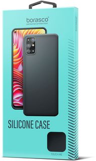 Чехол BoraSCO Silicone Case матовый для Xiaomi Redmi Note 12 Pro 5G черный