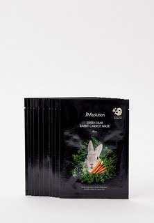 Маски для лица 10 шт. JMsolution с экстрактом моркови, успокаивающие, против акне, от угревой сыпи, прыщей, покраснений, 10 шт. х 30 мл