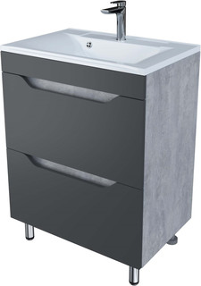 Тумба серый матовый/цемент 78,4 см Stella Polar Абигель SP-00001130