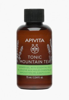 Гель для душа Apivita Горный чай с эфирными маслами, 75 мл