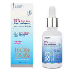 Пилинг для лица ICON SKIN ANTI-ACNE с кислотами для проблемной кожи 30 мл