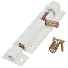 Шпингалет накладной, Apecs, 80 мм, DB-05-80-W, 00008278, белый