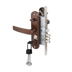 Замок врезной Просам, ЗВ9-8.3/13, 88010, ручка в комплекте, сувальдный, правый, медь