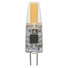 Лампа светодиодная G4, 3 Вт, 12 В, капсула, 4500 К, свет нейтральный белый, General Lighting Systems, GLDEN-C
