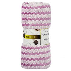 Плед 1.5-спальный, 150х200 см, фланель, жаккард, 100% полиэстер, Texrepublic, LI-BE3 049, сиреневый, 92571