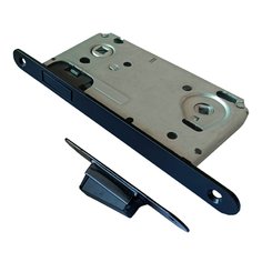 Защелка врезная, Trodos, CX9050WC, 202211, магнит, с фиксатором, с фиксацией, под пов. ручку, черный матовая