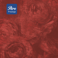 Салфетки бумажные Pero Prestige 3-слойные Красный бархат 33х33см 20шт ПЕРО