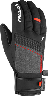 Перчатки Reusch 21-22 Luca R-Tex XT Black/Black Melange/Fire Red