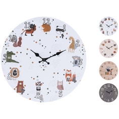Часы часы настенные KOOPMAN детские D330мм в ассортименте МДФ