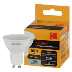 Лампы светодиодные лампа светодиодная KODAK 11Вт GU10 990Лм 4000К MR16 спот