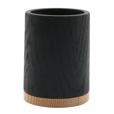 Стаканы для ванной стакан для зубных щеток VITARTA 89AA полирезин черный