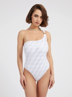 Цельный Купальник С 4G Логотипами Из Стразов Guess