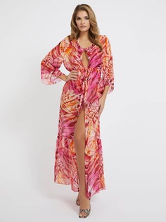 Длинное Кимоно Из Смесового Шелка Guess
