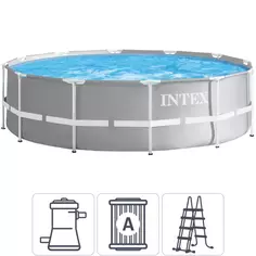Бассейн каркасный круглый Intex Prism 26716NP 366x366x99 см 8600 л