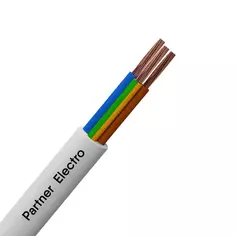 Провод Партнер-Электро ПВС 3x2.5 10 м ГОСТ цвет белый