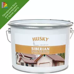 Краска для колеровки по дереву Husky Siberian акриловая прозрачная база С 9 л