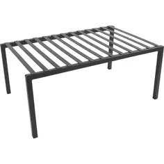 Вставка 33x21x14 см в полку металл цвет серый Delinia