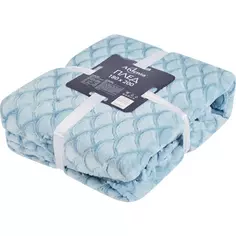 Плед Aglae 180x200 см фланель цвет голубой Ardenza