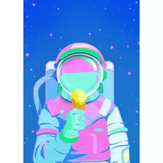 Постер «Мечта космонавта» 50x70 мм Без бренда
