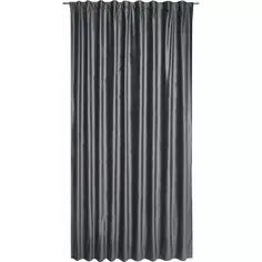 Штора со скрытыми петлями блэкаут Tony 200x280 см цвет темно-серый Paris 2 Inspire