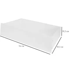 Ящик для шкафа Лион 74x19.2x51.1 ЛДСП цвет белый Без бренда