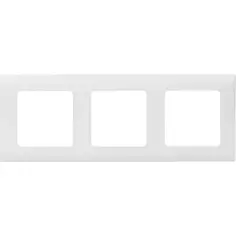 Рамка для розеток и выключателей Lexman Lilian Classic 3 поста цвет белый